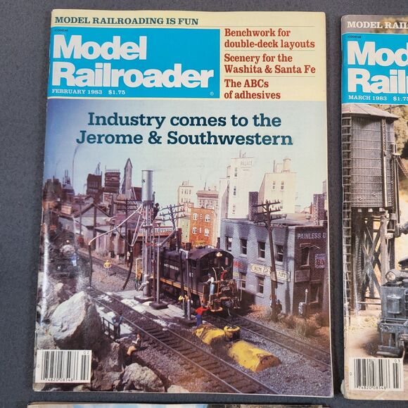 MODEL RAILROADER Magazine Lot 1983 Feb-Dec Monthly Set Vintage Trains Collectors - Picture 6 of 16